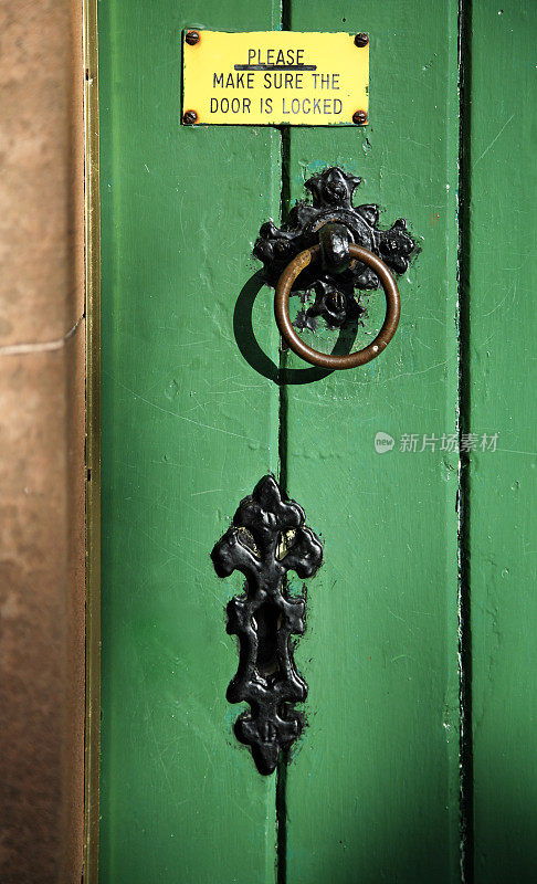 Old Green Door-Alternative view below…